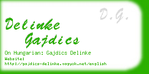 delinke gajdics business card